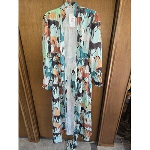 SUNDAY UP Womens All The Pretty Horses Dress Size L